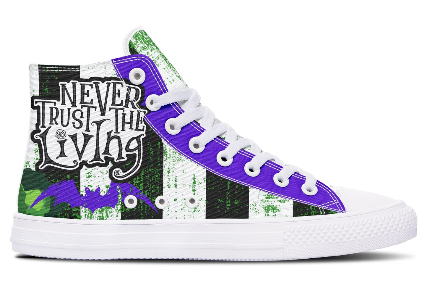 Never Trust The Living High Tops (Black or White Sole)