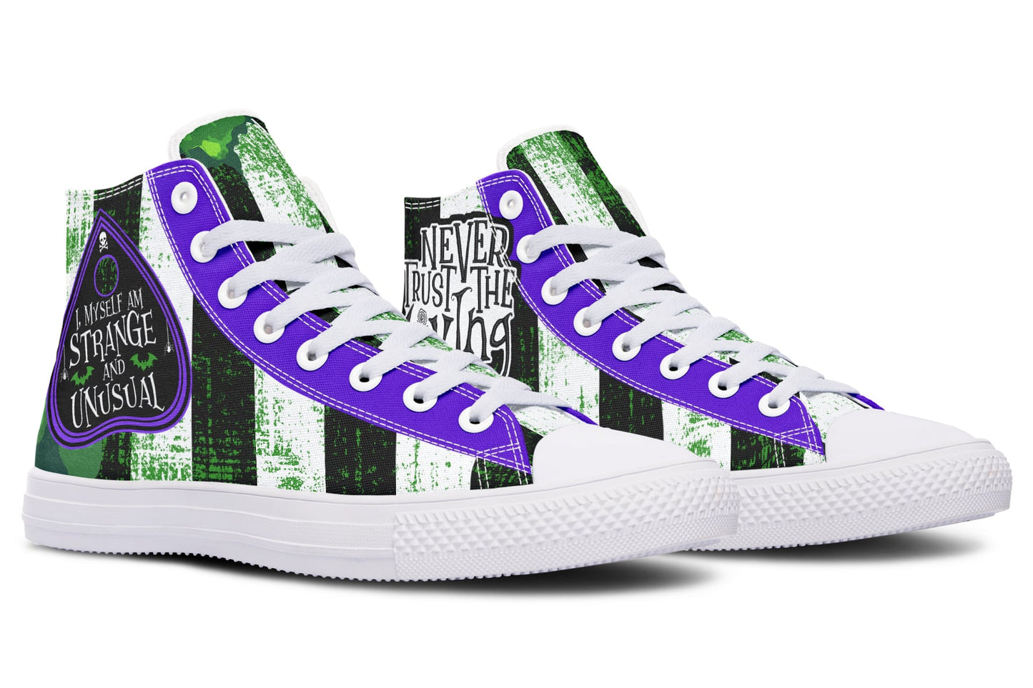 Never Trust The Living High Tops (Black or White Sole)