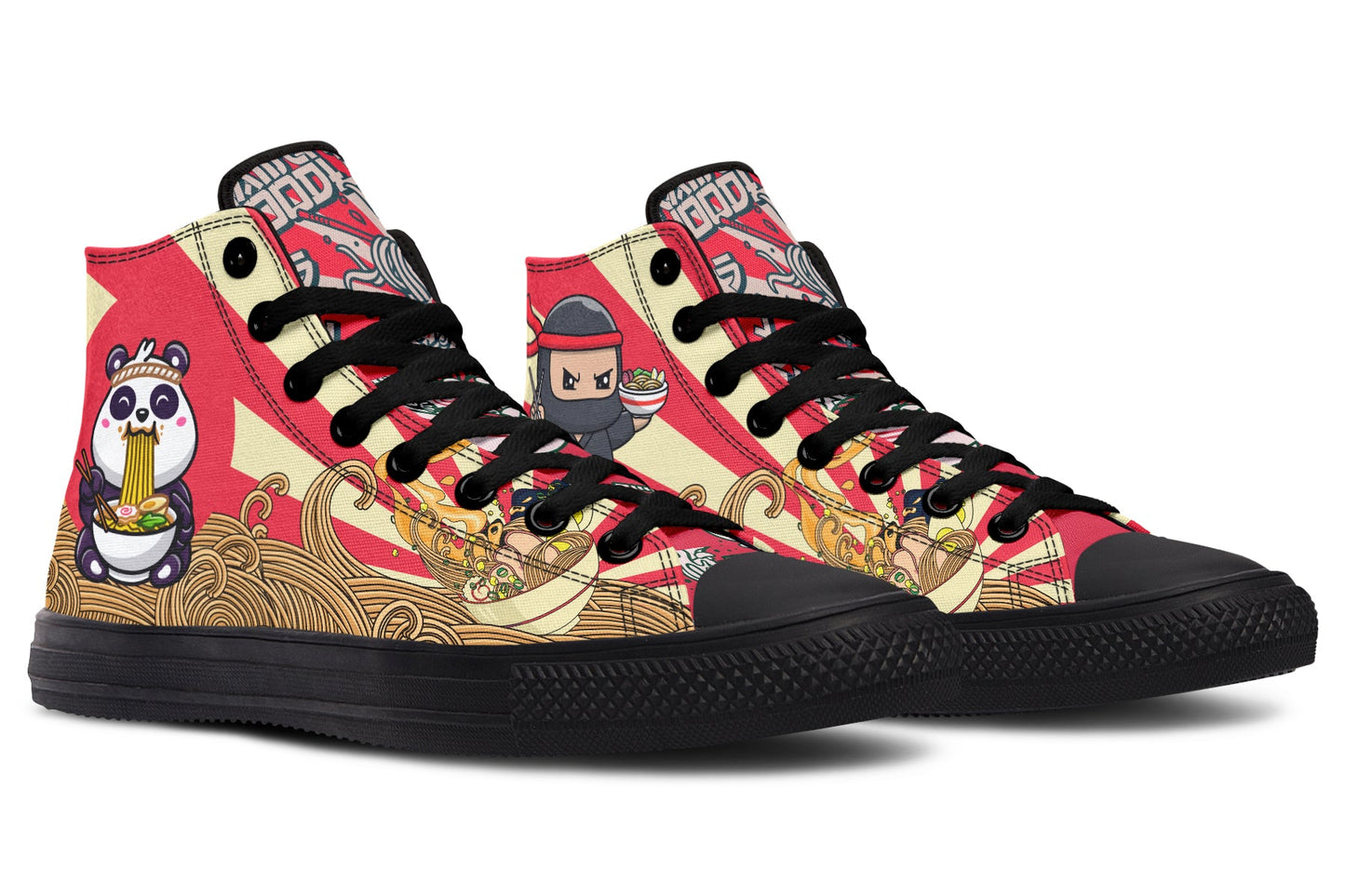 Noodles High Tops ( Black or White Sole ) 2 For 1