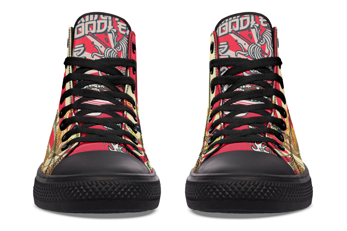 Noodles High Tops ( Black or White Sole ) 2 For 1
