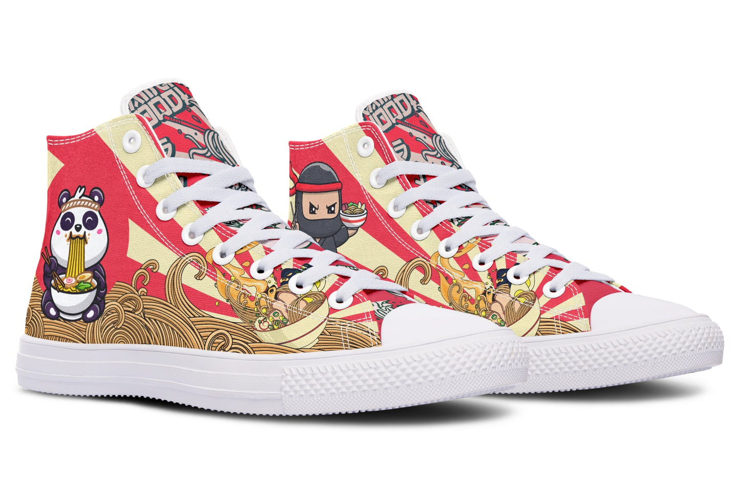 Noodles High Tops ( Black or White Sole ) 2 For 1
