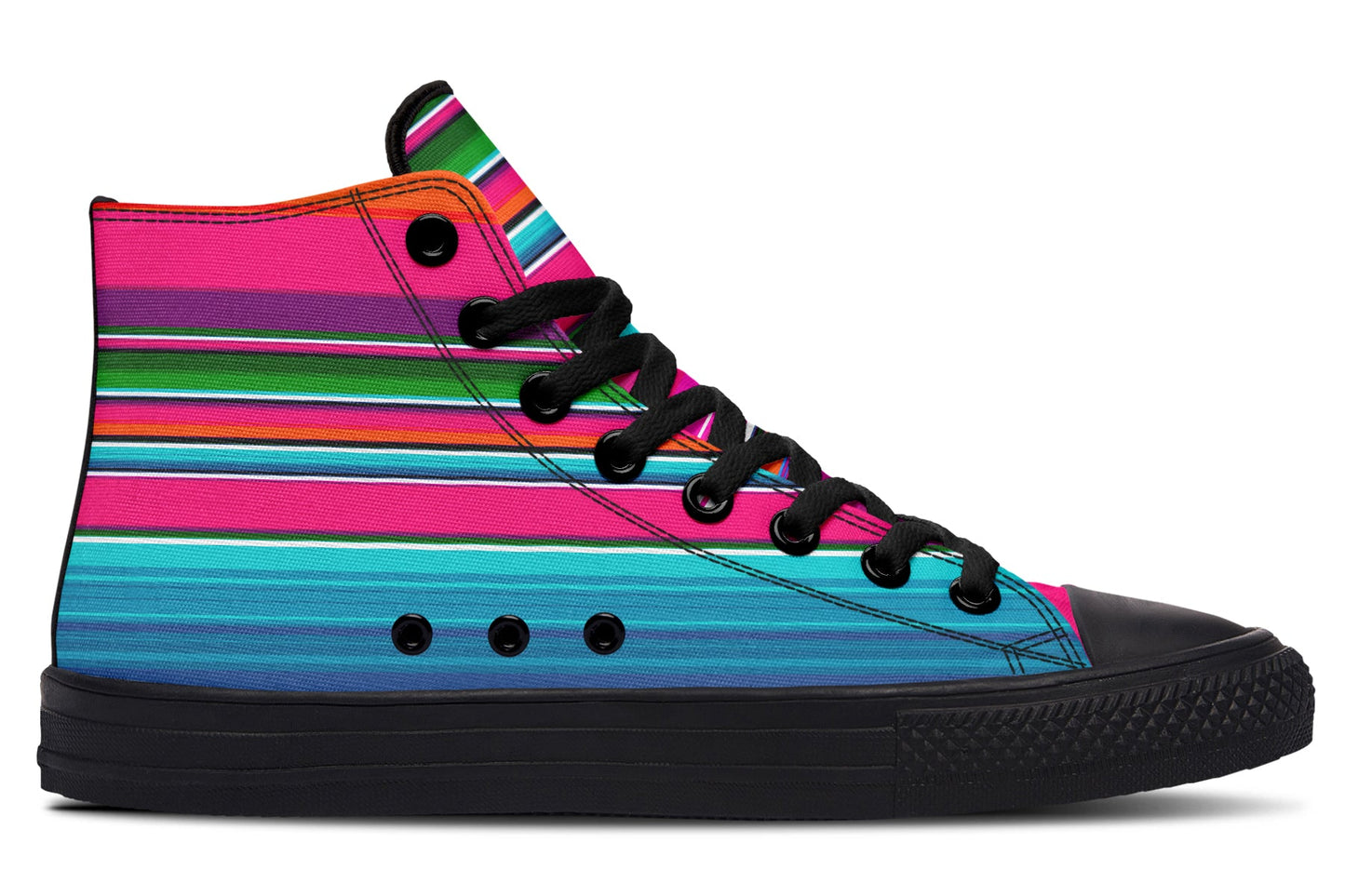 Pink Serape High Tops ( Black or White Sole )