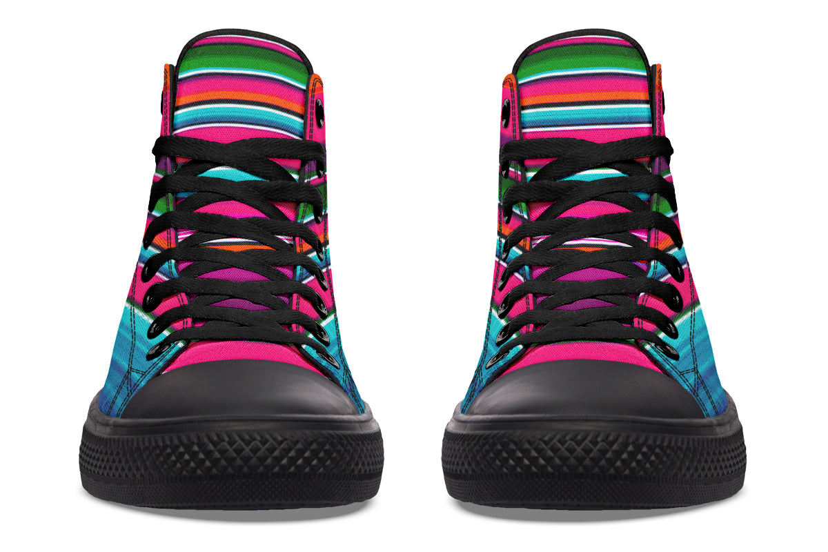 Pink Serape High Tops ( Black or White Sole )