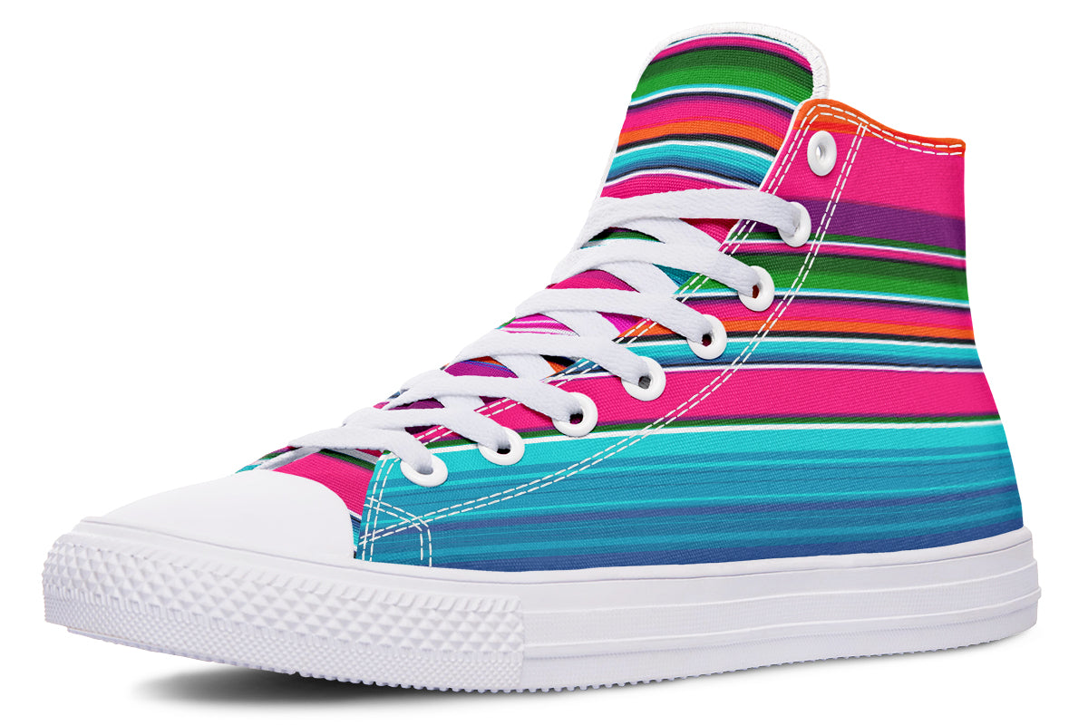 Pink Serape High Tops ( Black or White Sole )