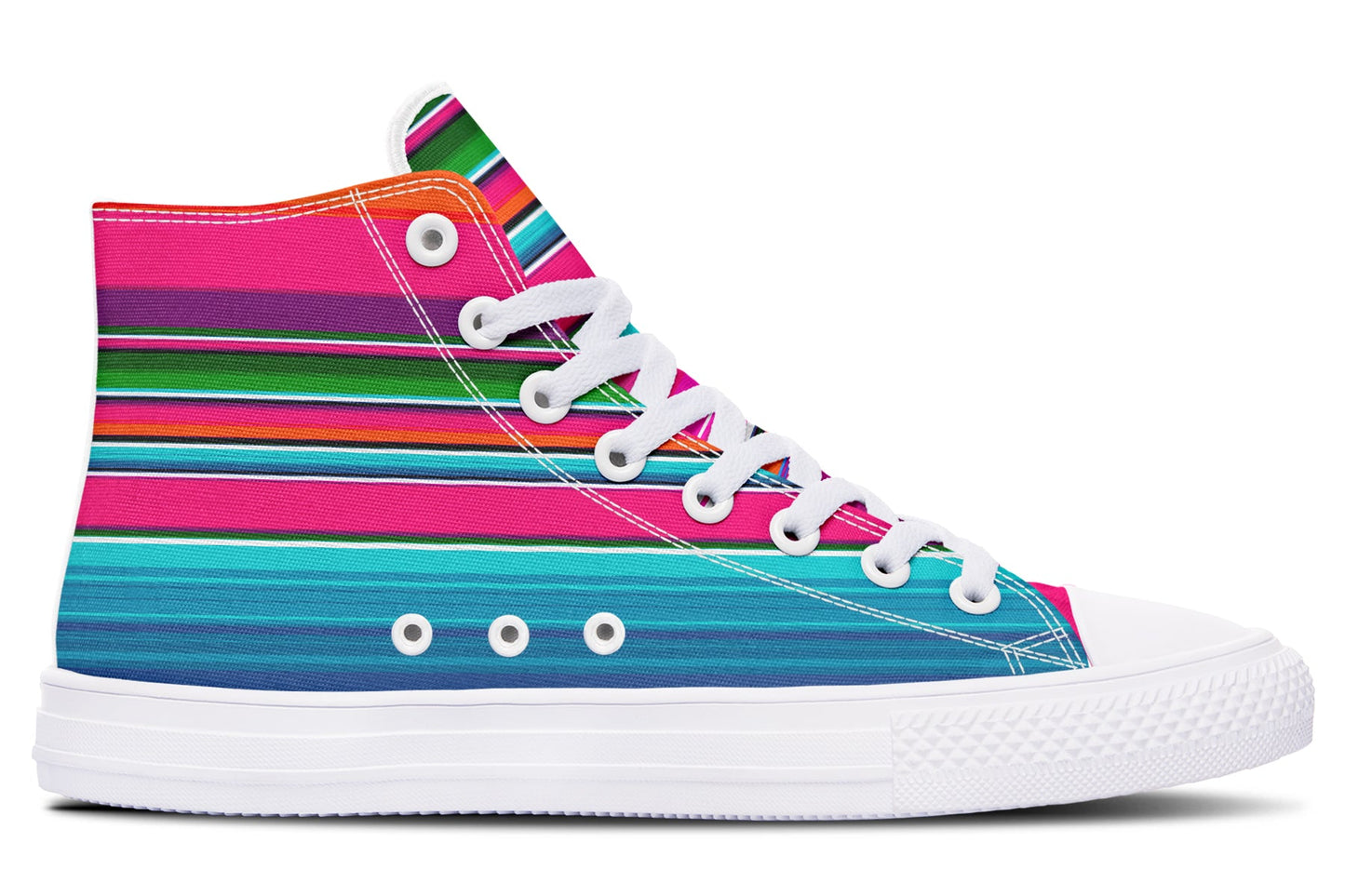 Pink Serape High Tops ( Black or White Sole )