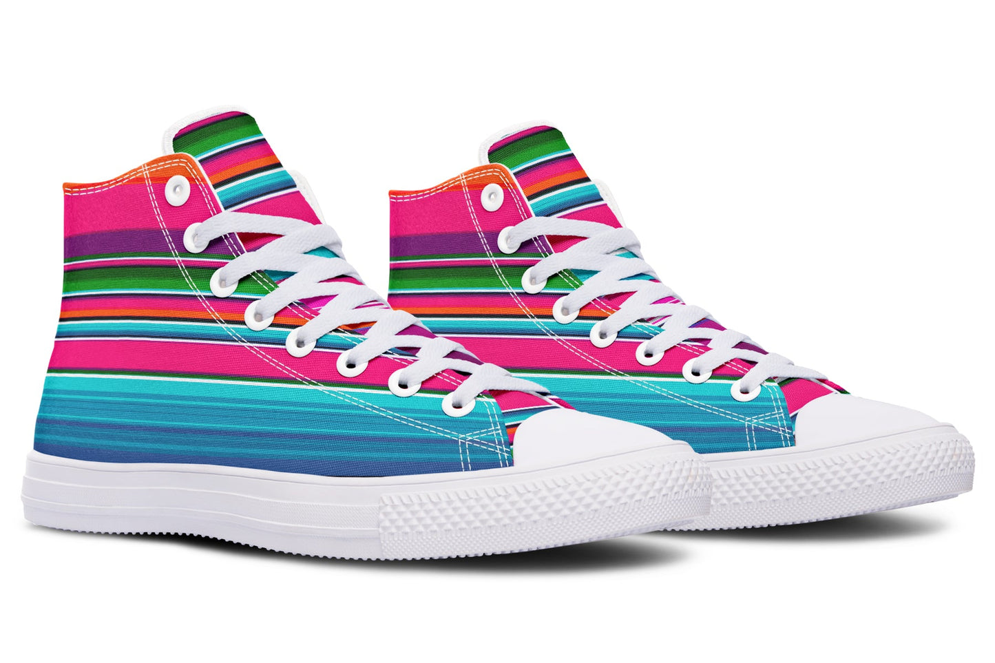 Pink Serape High Tops ( Black or White Sole )