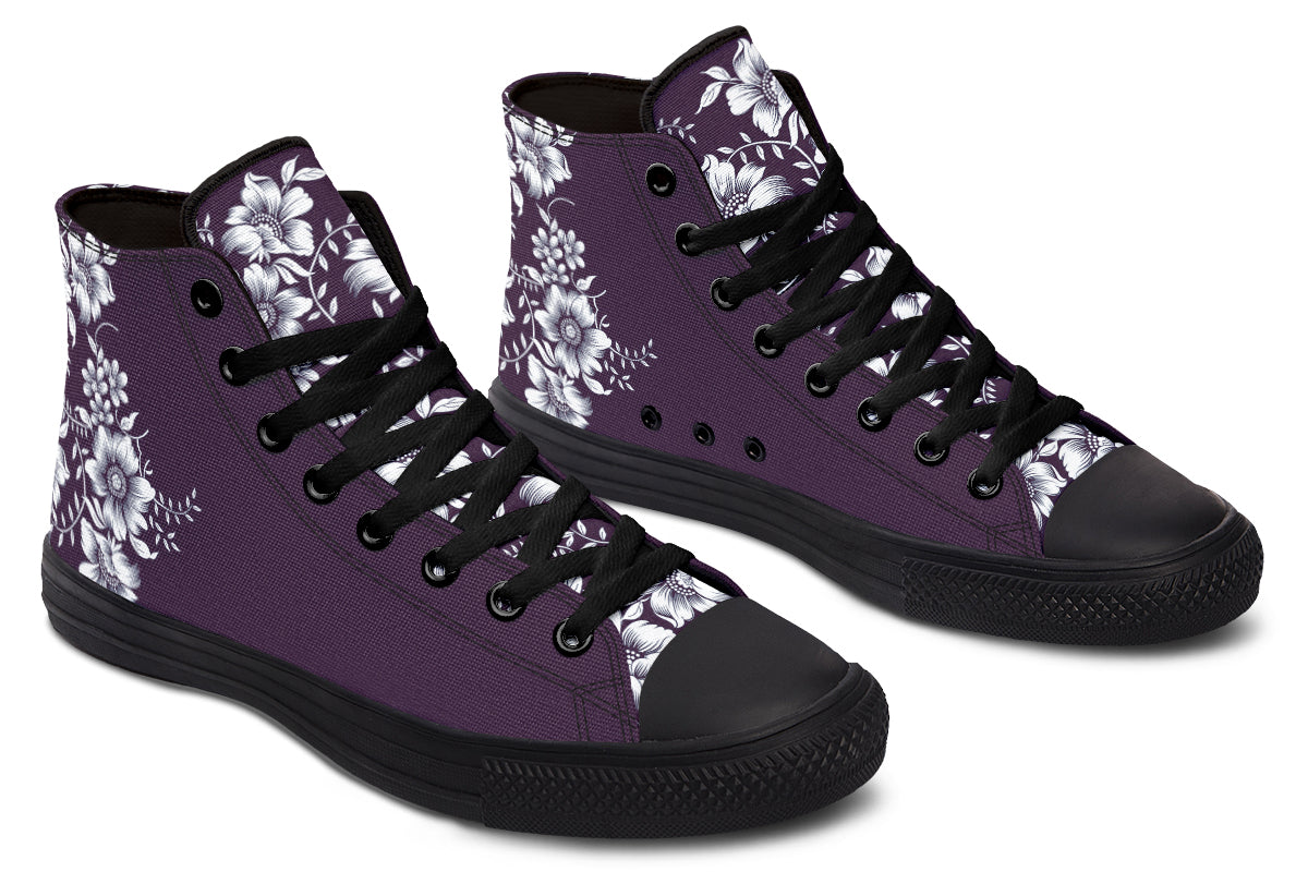 Royal Petal Purple High Top Sneakers