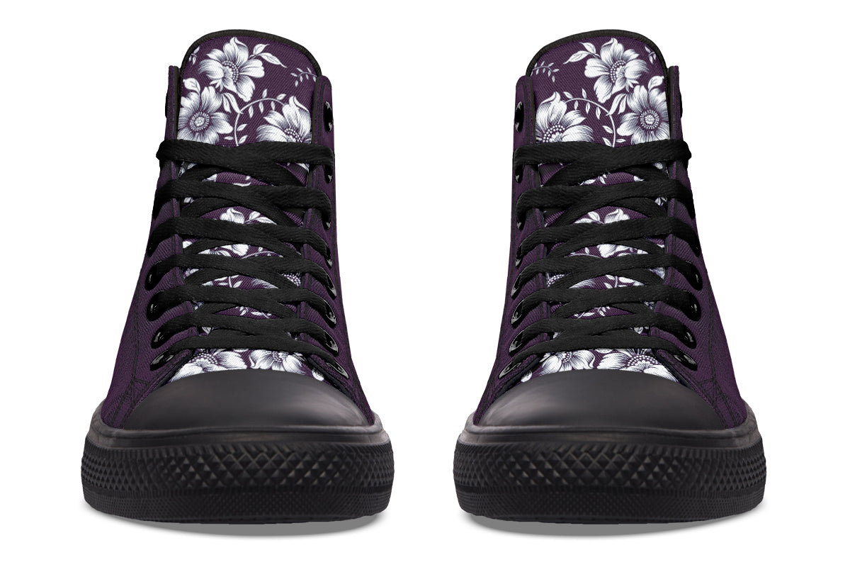 Royal Petal Purple High Top Sneakers