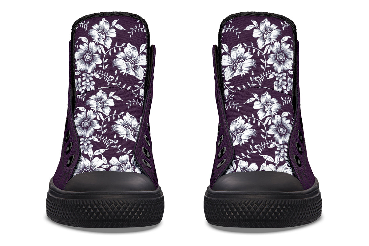 Royal Petal Purple High Top Sneakers