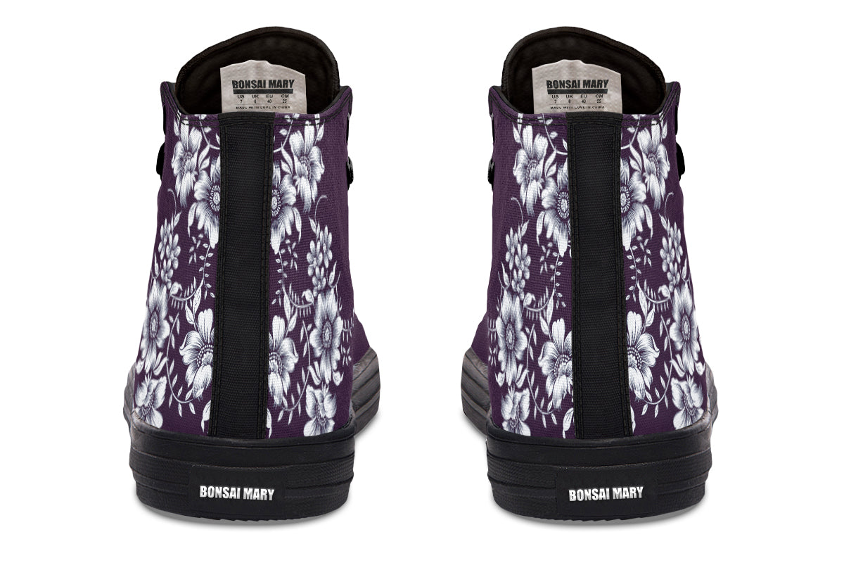 Royal Petal Purple High Top Sneakers