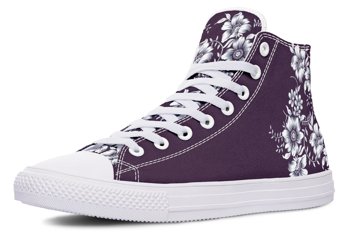 Royal Petal Purple High Top Sneakers