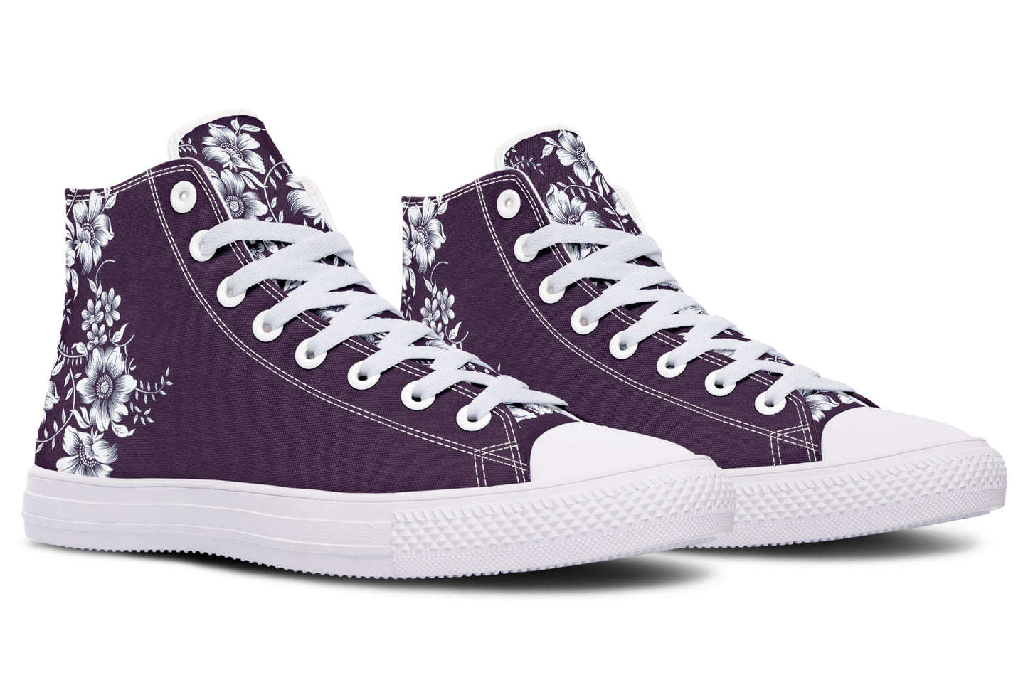Royal Petal Purple High Top Sneakers