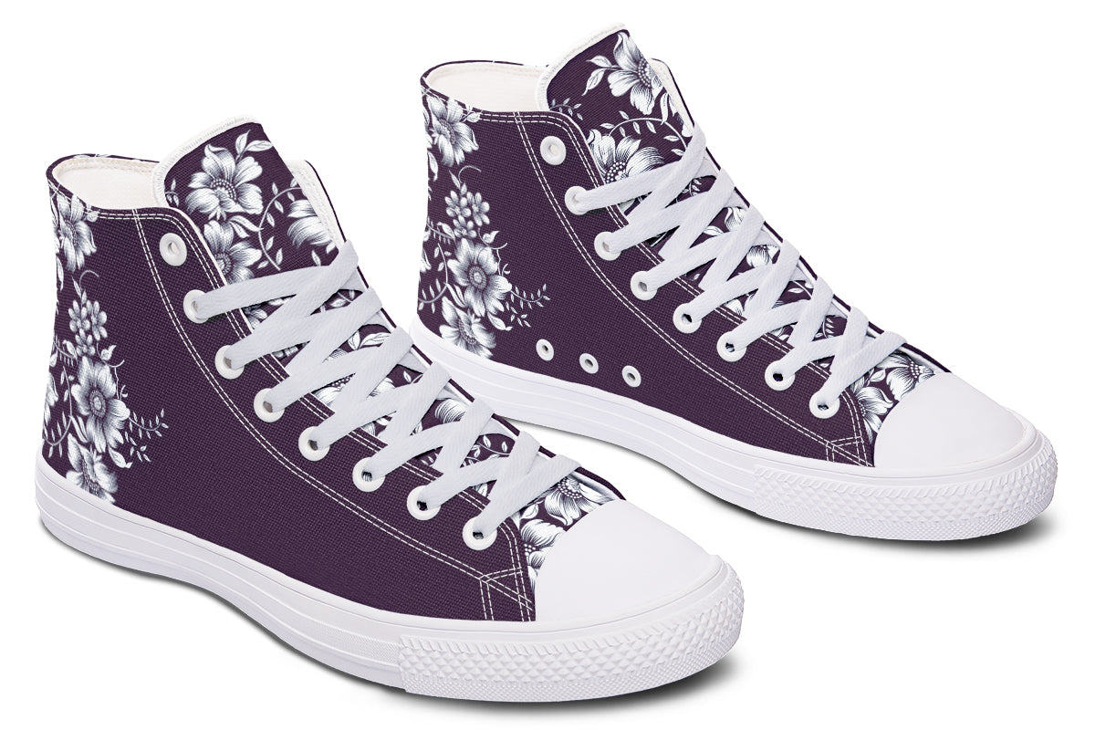 Royal Petal Purple High Top Sneakers