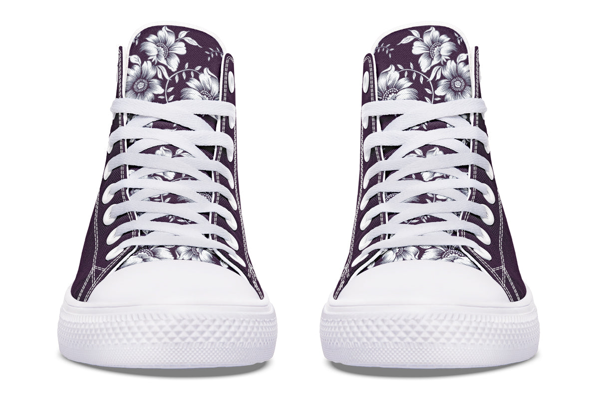 Royal Petal Purple High Top Sneakers