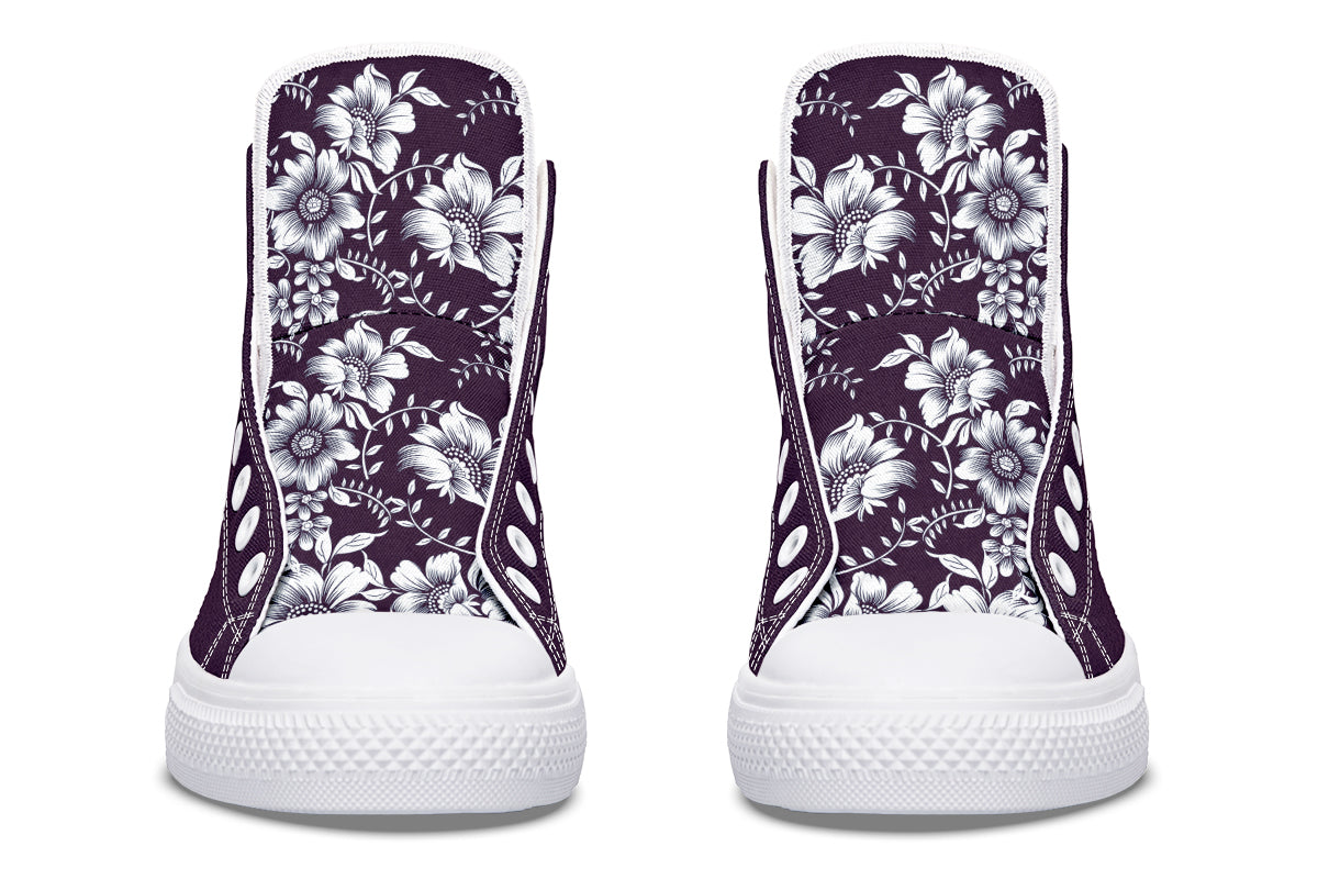 Royal Petal Purple High Top Sneakers