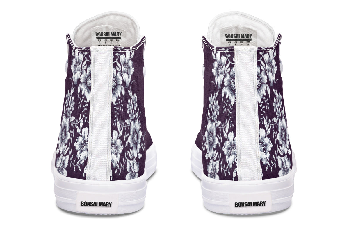 Royal Petal Purple High Top Sneakers