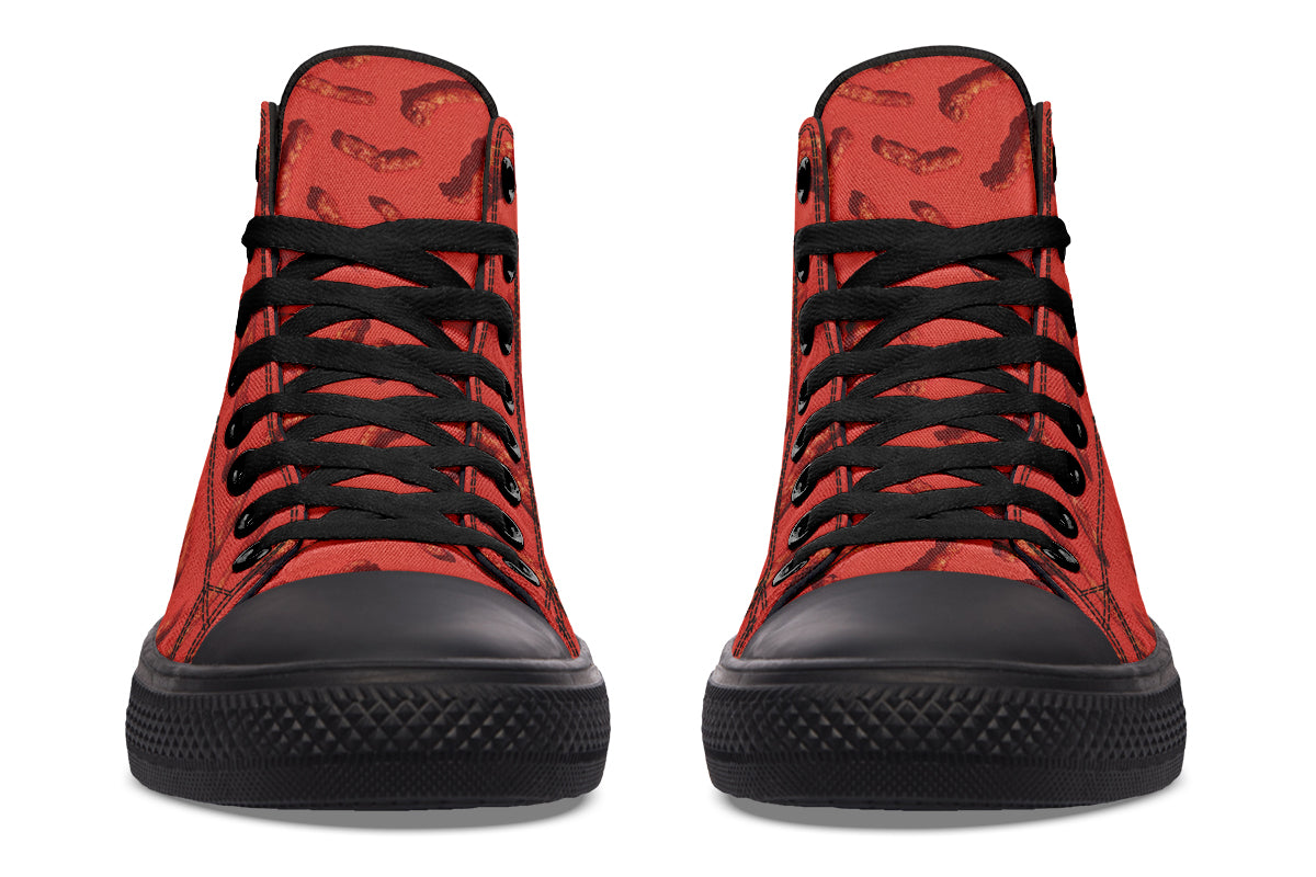 No Pica Hot High Tops ( Black or White Sole )