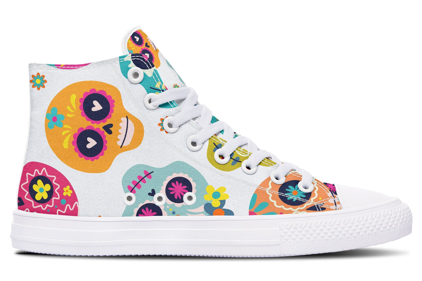 Sugar Skull High Tops ( Black or White Sole )