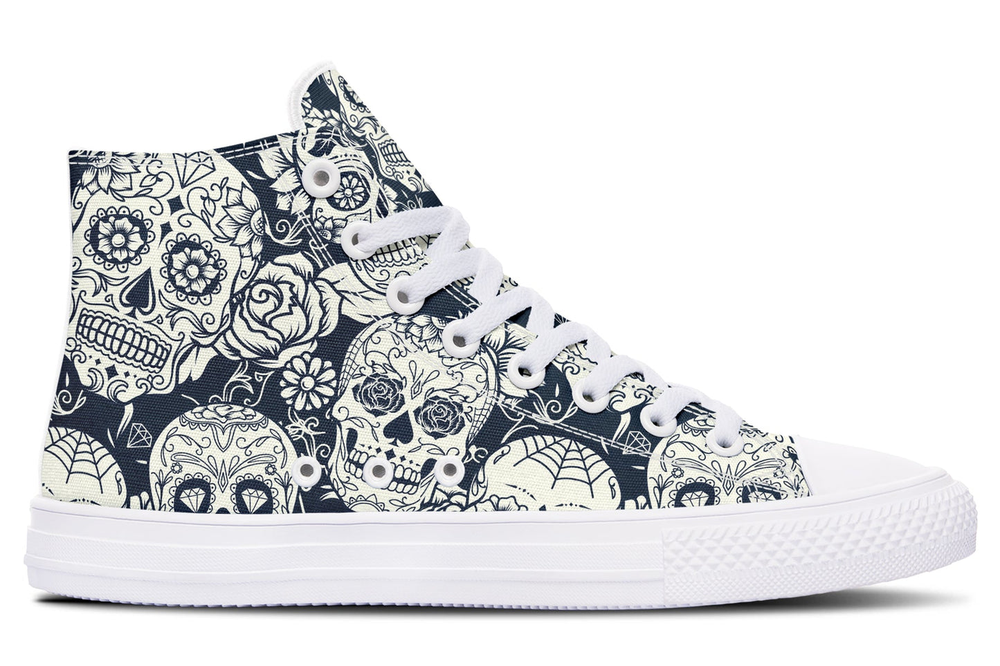 Sugar Skulls High Tops ( Black or White Sole )