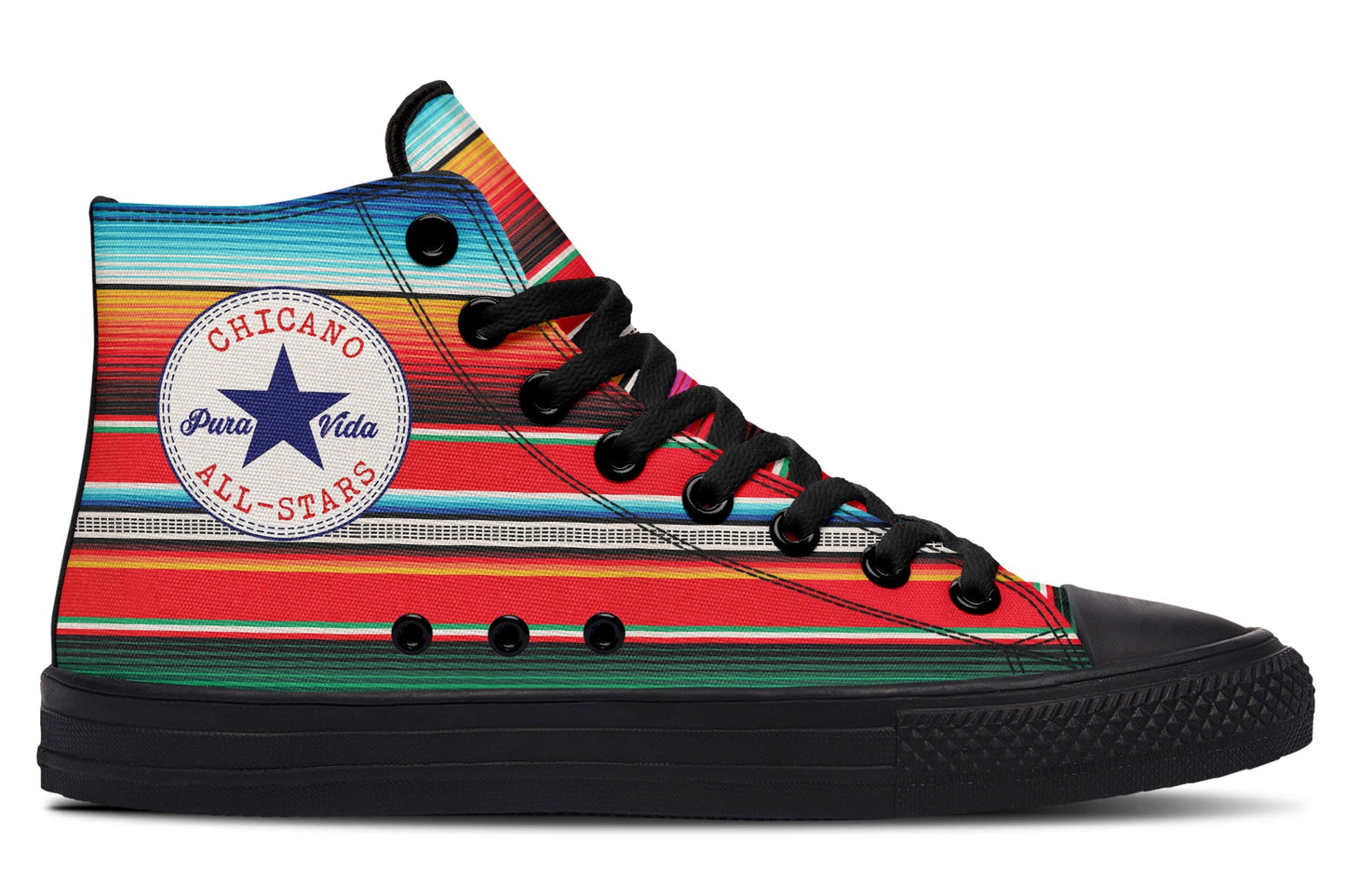 Serape High Tops ( Black or White Sole ) NEW DROP!!