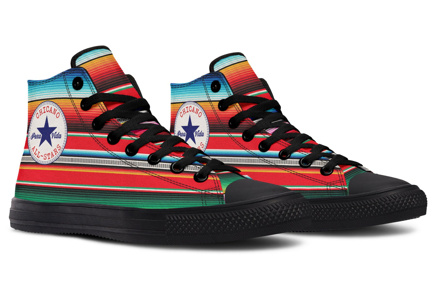 Serape High Tops ( Black or White Sole ) NEW DROP!!