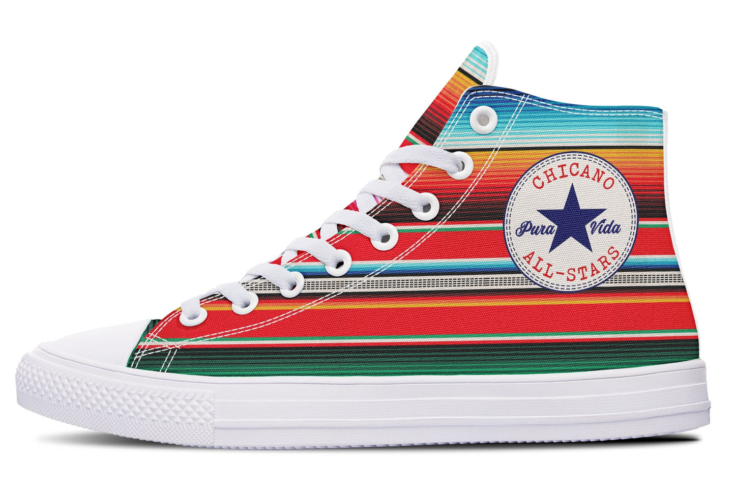 Serape High Tops ( Black or White Sole ) NEW DROP!!