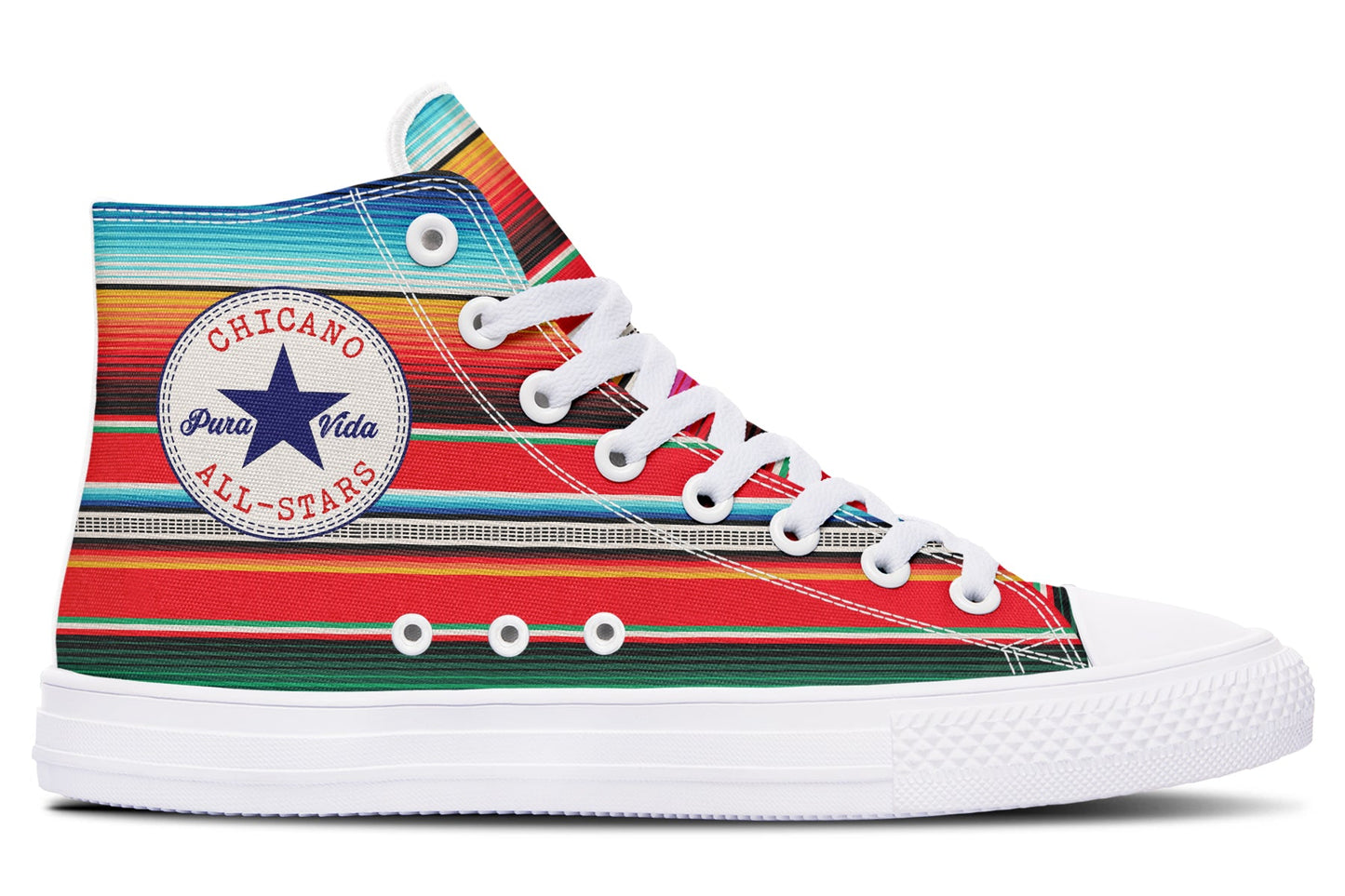 Serape High Tops ( Black or White Sole ) NEW DROP!!