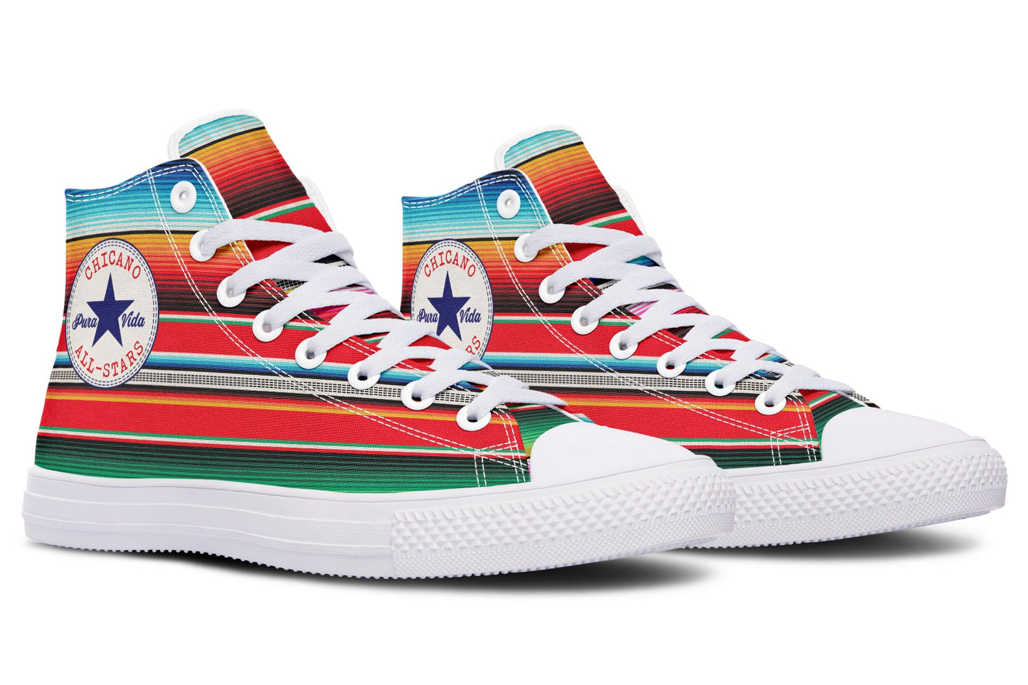 Serape High Tops ( Black or White Sole ) NEW DROP!!