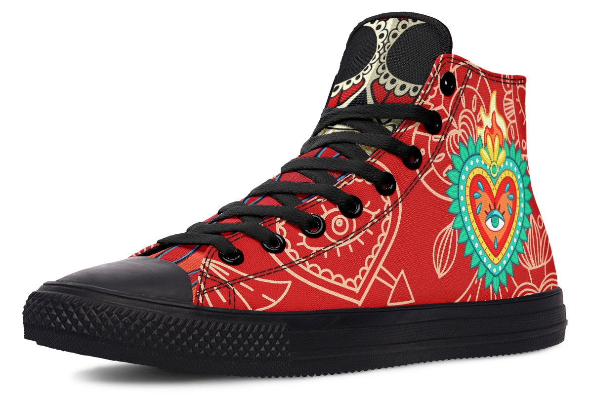 MEN'S Raza Corazon Vday High Tops ( Black or White Sole ) 2 For 1