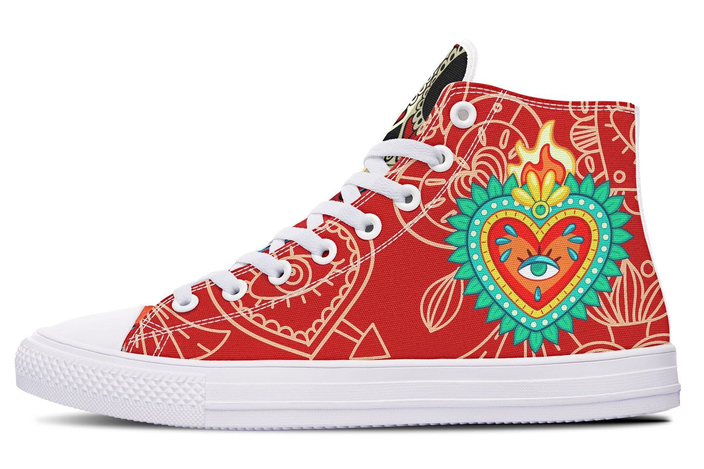 MEN'S Raza Corazon Vday High Tops ( Black or White Sole ) 2 For 1
