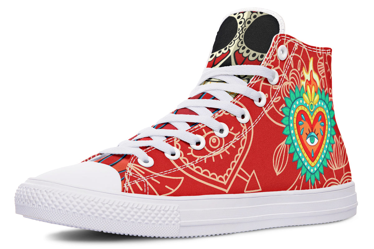 MEN'S Raza Corazon Vday High Tops ( Black or White Sole ) 2 For 1