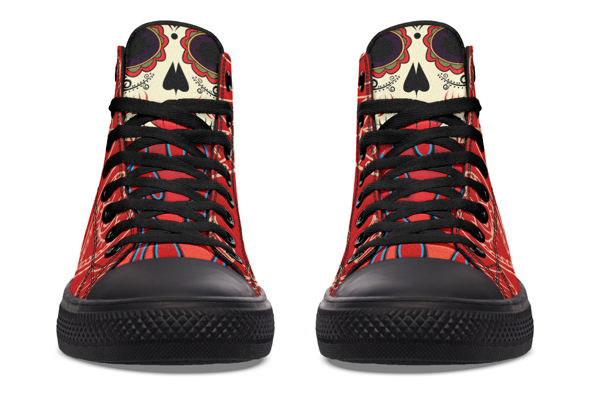 WOMEN'S Raza Corazon Vday High Tops ( Black or White Sole ) 2 For 1