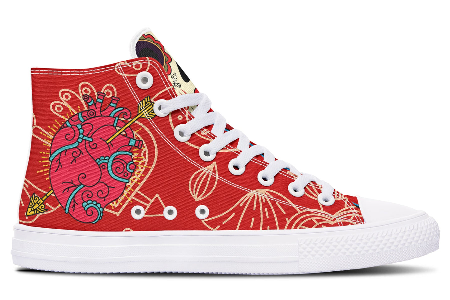 WOMEN'S Raza Corazon Vday High Tops ( Black or White Sole ) 2 For 1