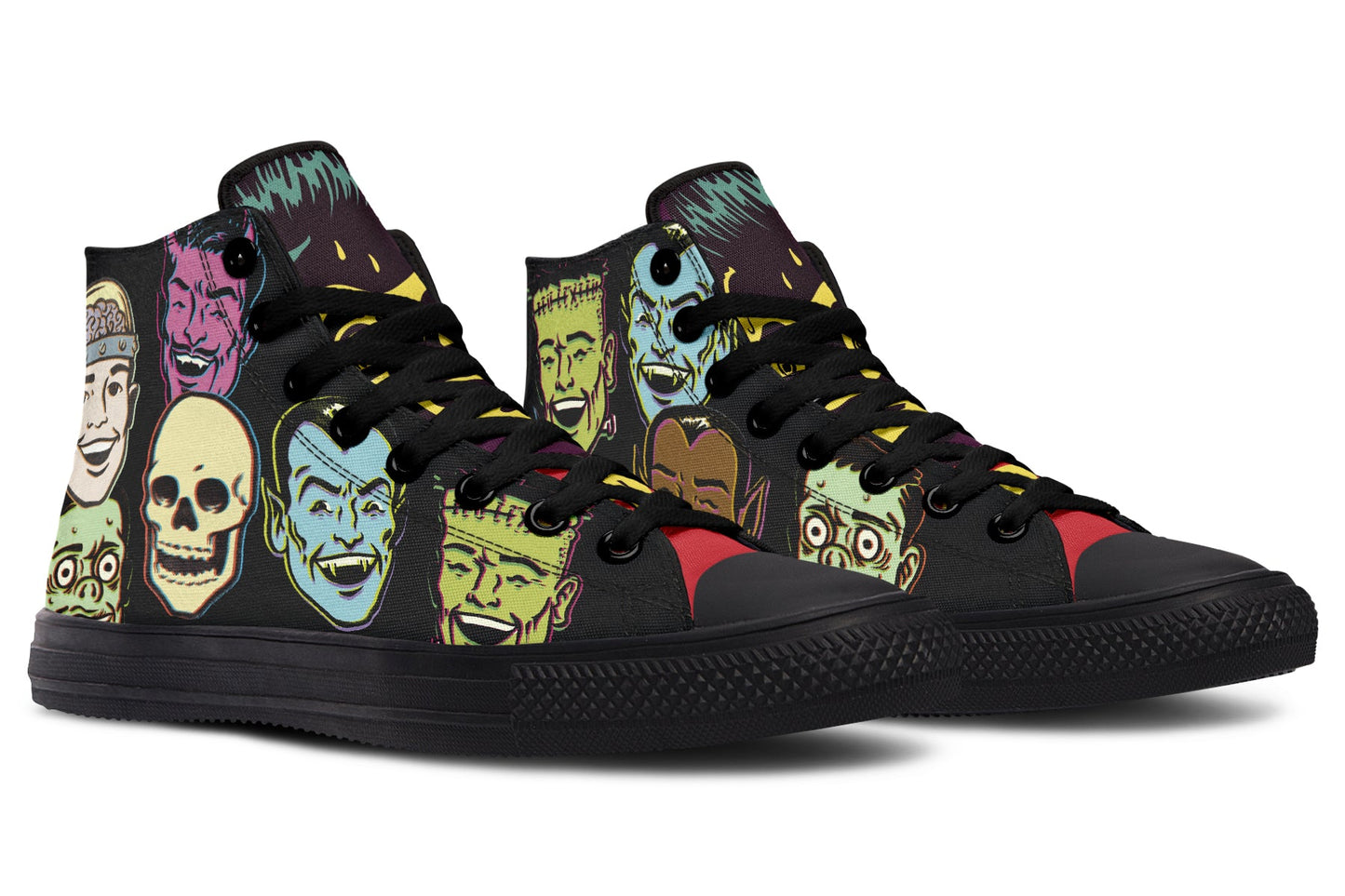 Vintage Monster High Tops ( Black or White Sole )