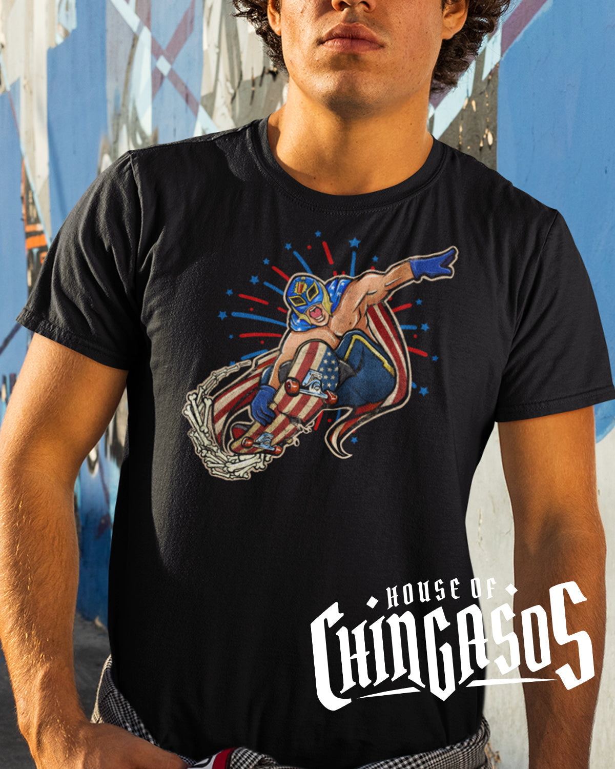Premium El Luchador 4th Of July OG Vintage T-shirt