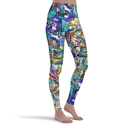 Activevibeleggings Stained Glass Dragonfly 39605 Y W V