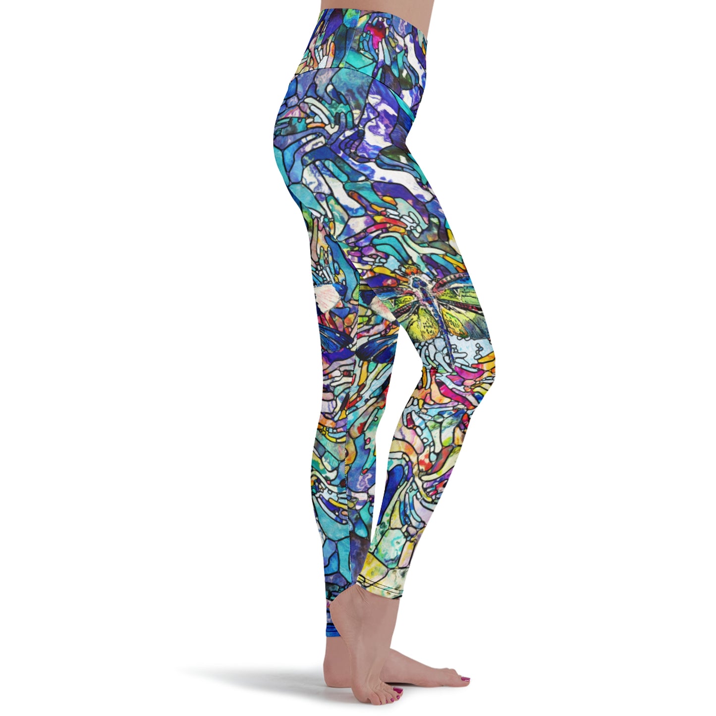 Activevibeleggings Stained Glass Dragonfly 39605 Y W V