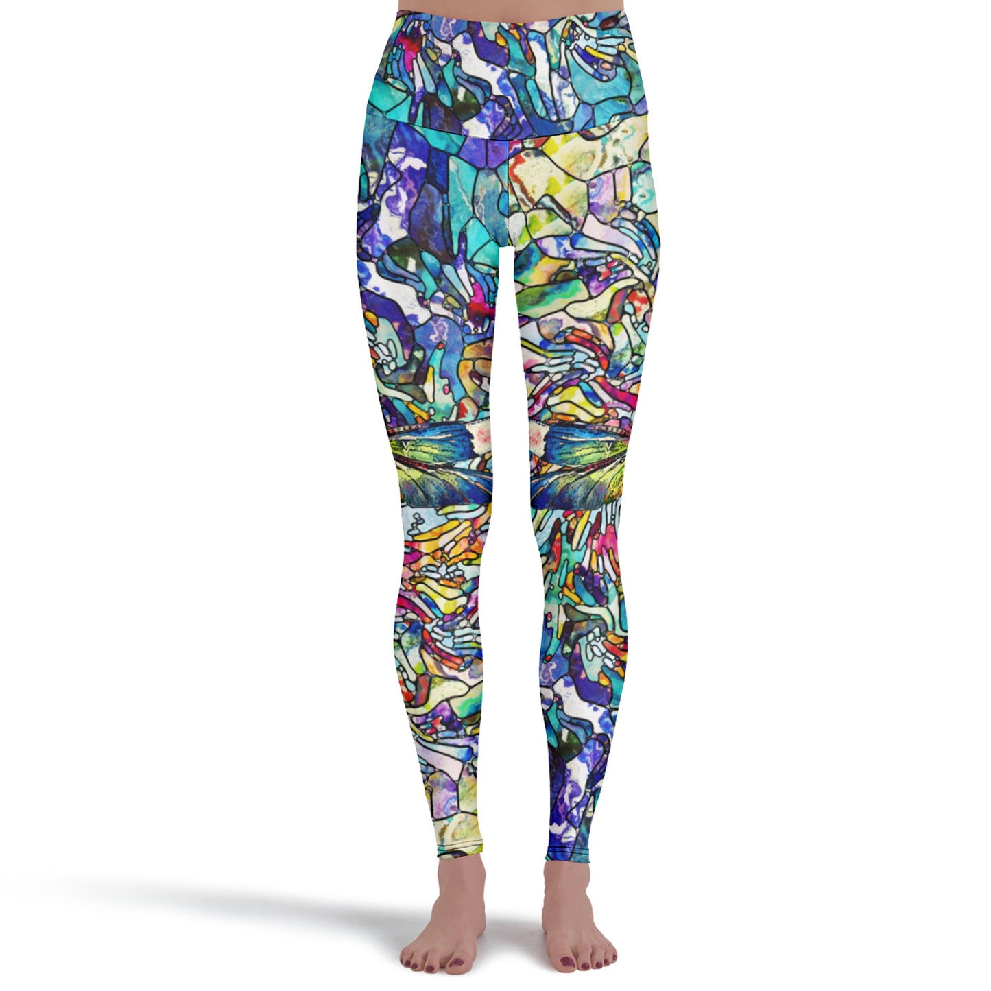 Activevibeleggings Stained Glass Dragonfly 39605 Y W V