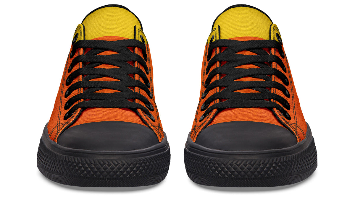 Candy Corn Low Tops (Black or White Sole)