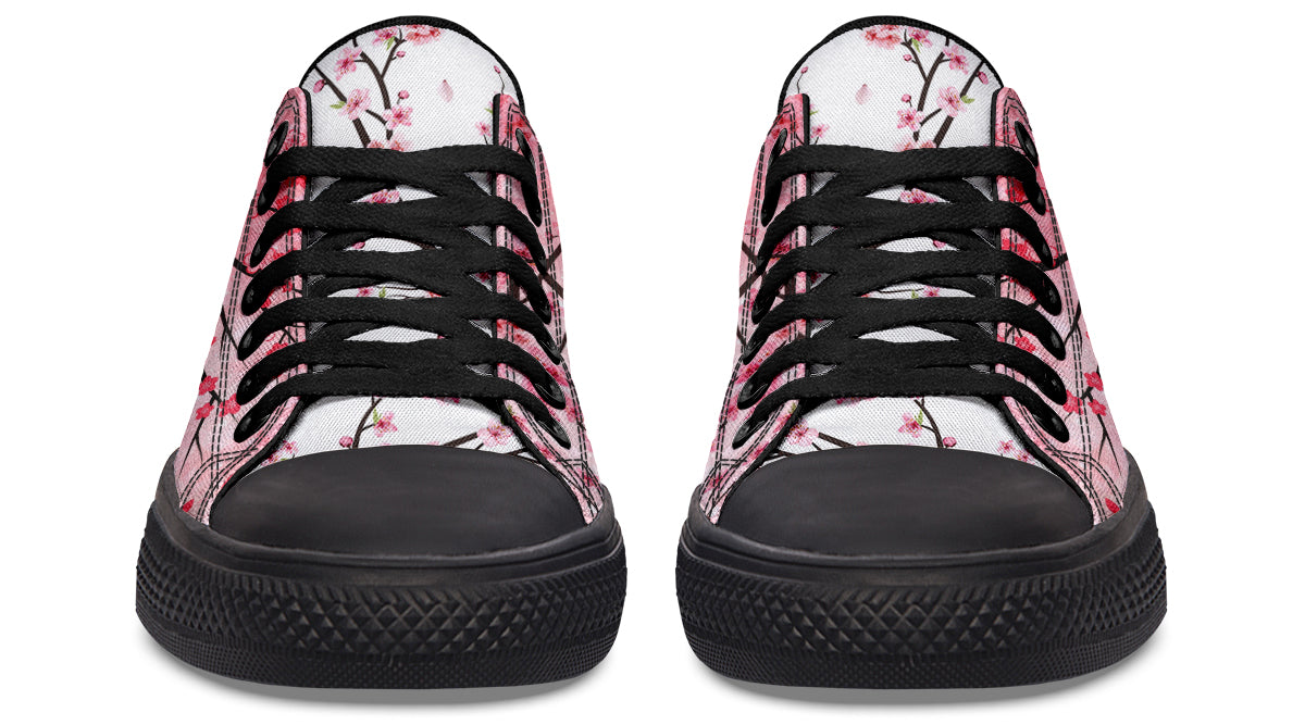 Cherry Blossom Low Tops ( Black or White Sole )