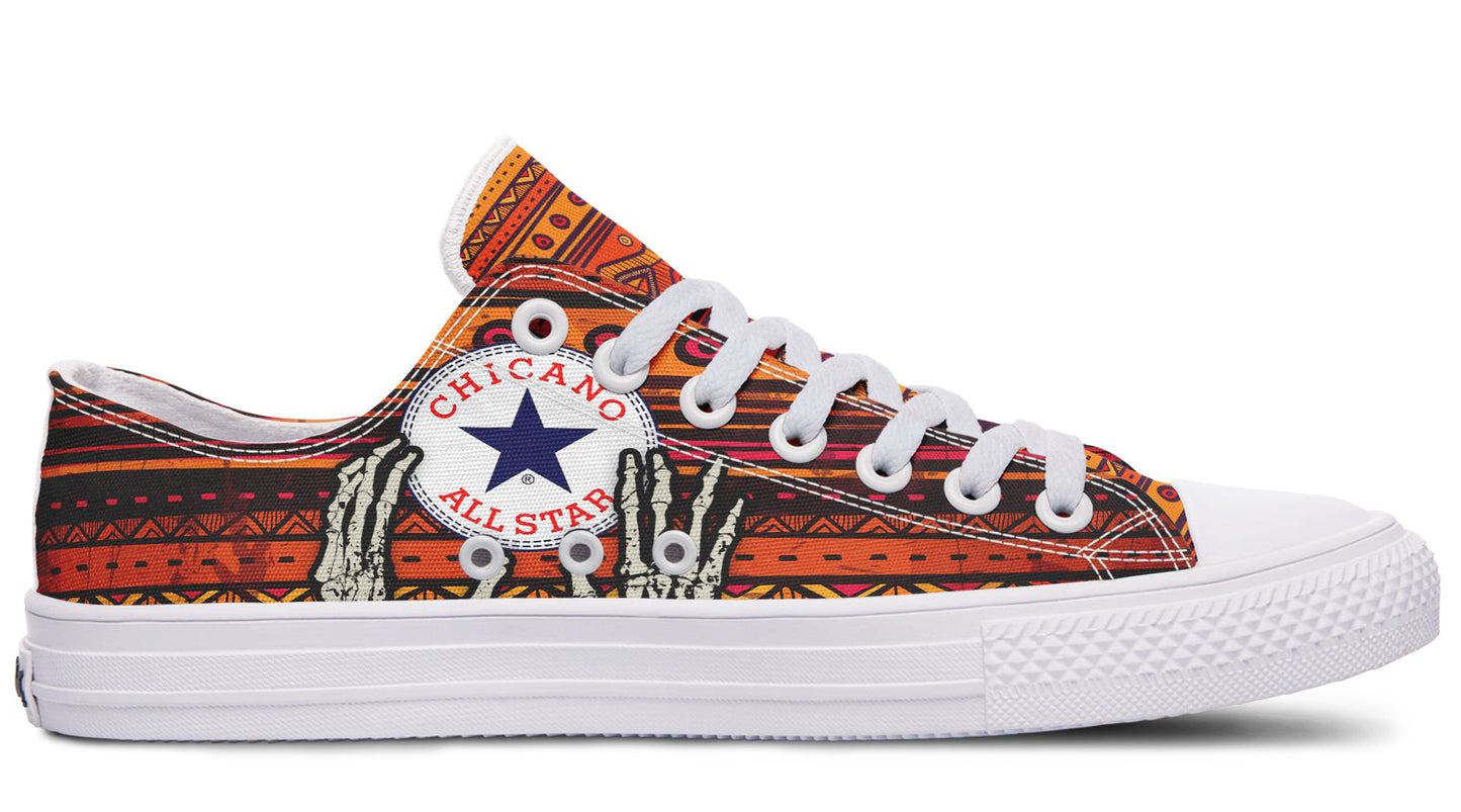 Chicano All Star Mayan Low Tops ( Black or White Sole )