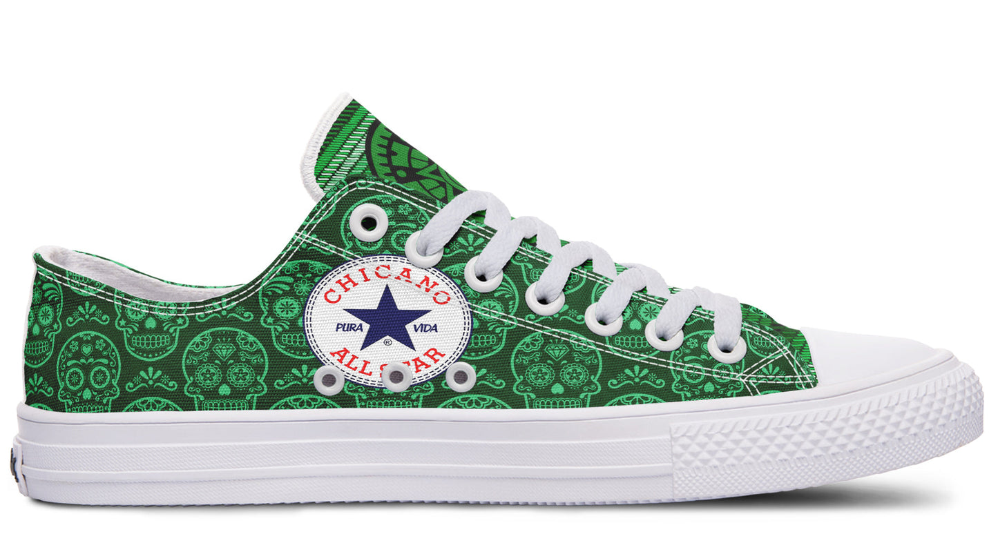 Chicano St Patrick 2024 Low Tops ( Black or White Sole ) 2 For 1