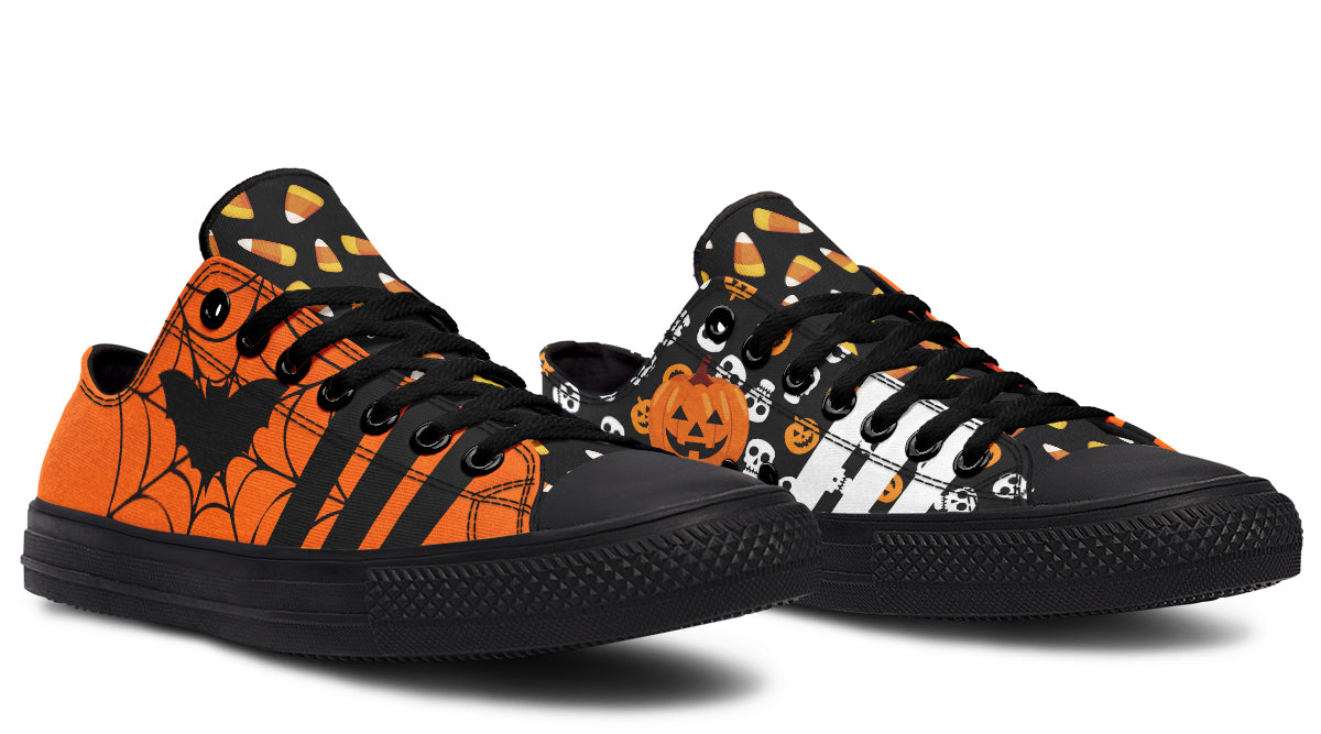 Classic Spooky Low Tops ( Black or White Sole )