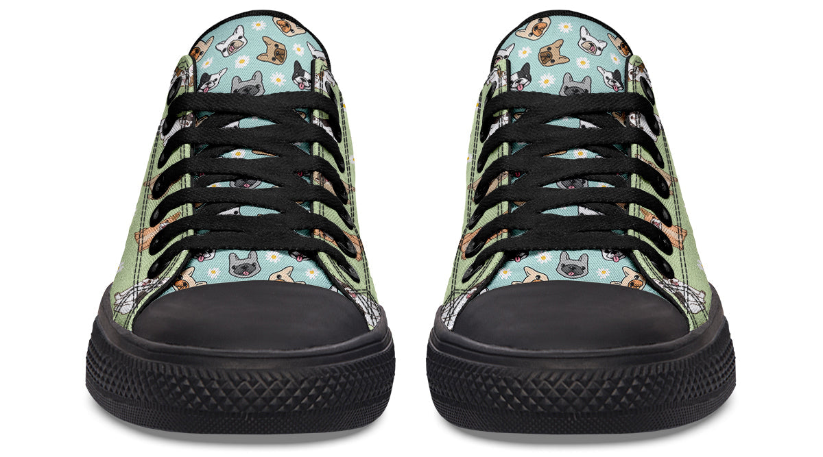 Frenchie Low Tops ( Black or White Sole )