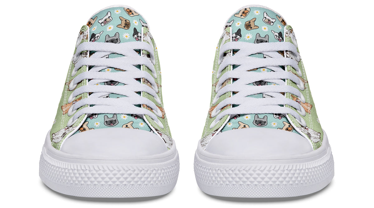 Frenchie Low Tops ( Black or White Sole )