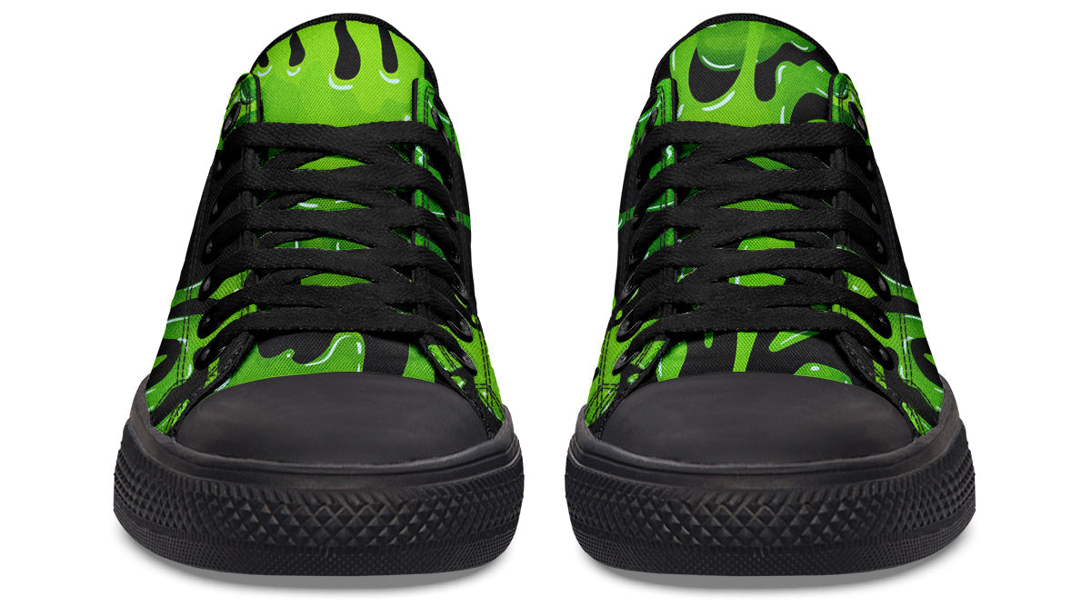 Green SLime Low Tops ( Black or White Sole )