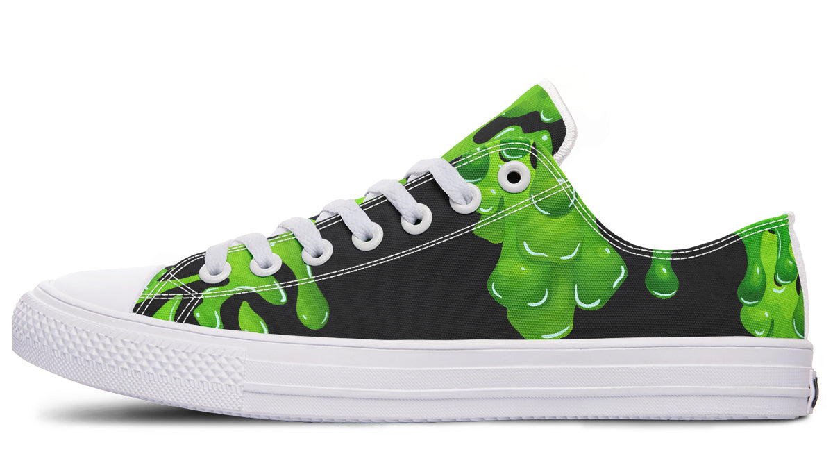Green SLime Low Tops ( Black or White Sole )