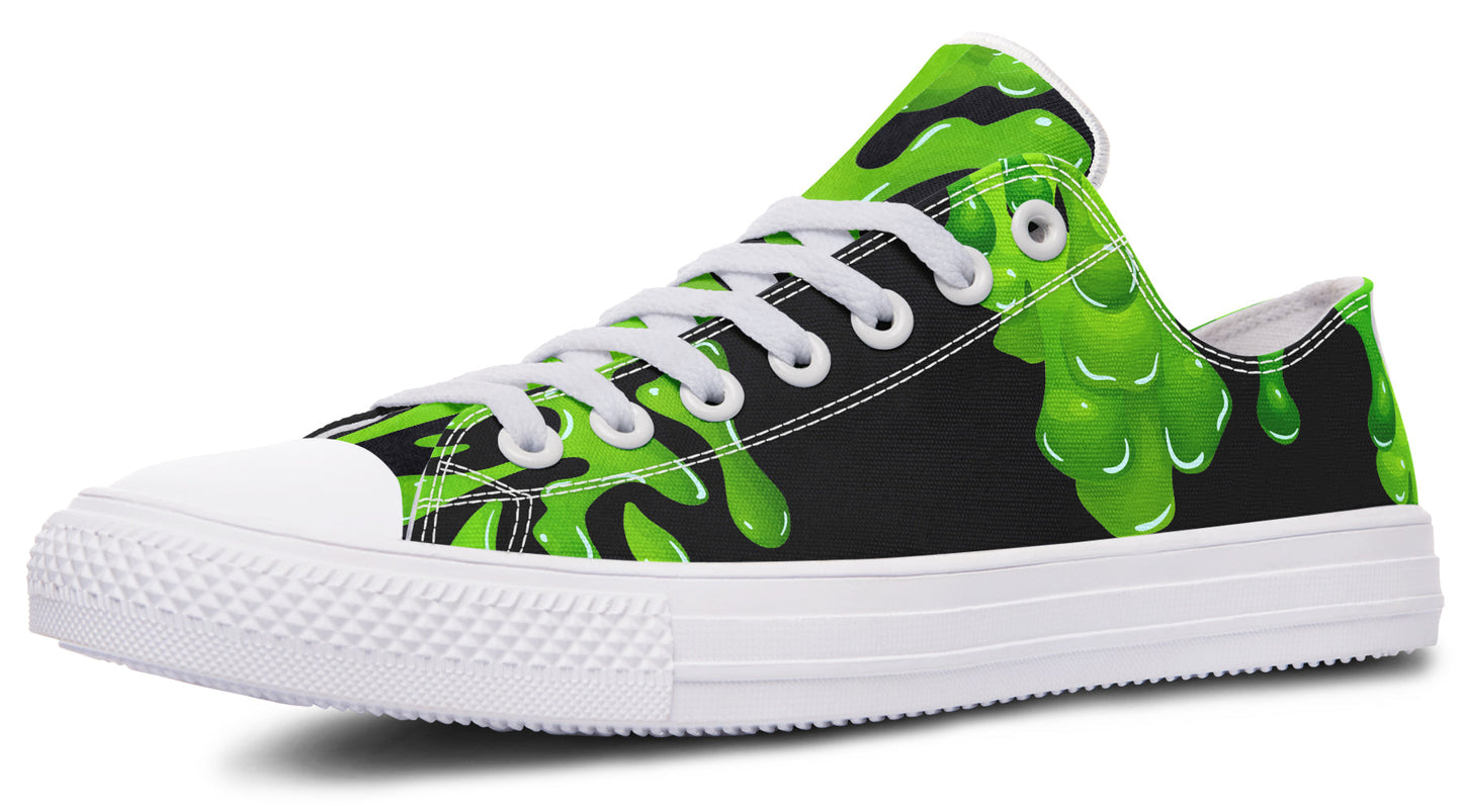 Green SLime Low Tops ( Black or White Sole )