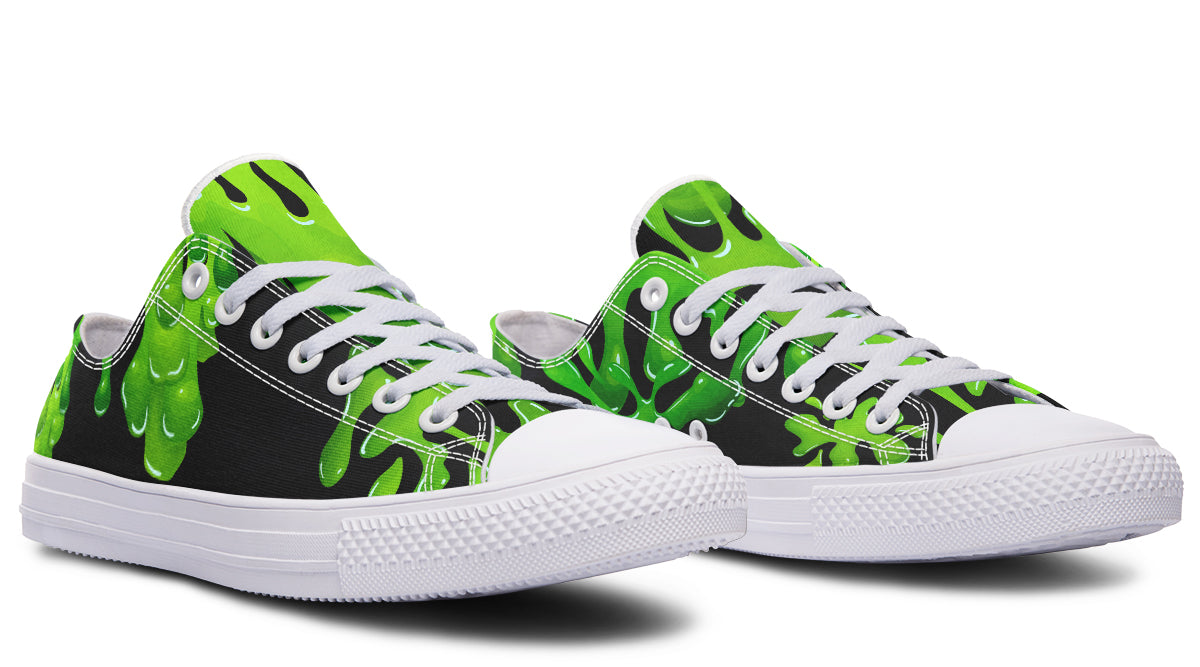 Green SLime Low Tops ( Black or White Sole )