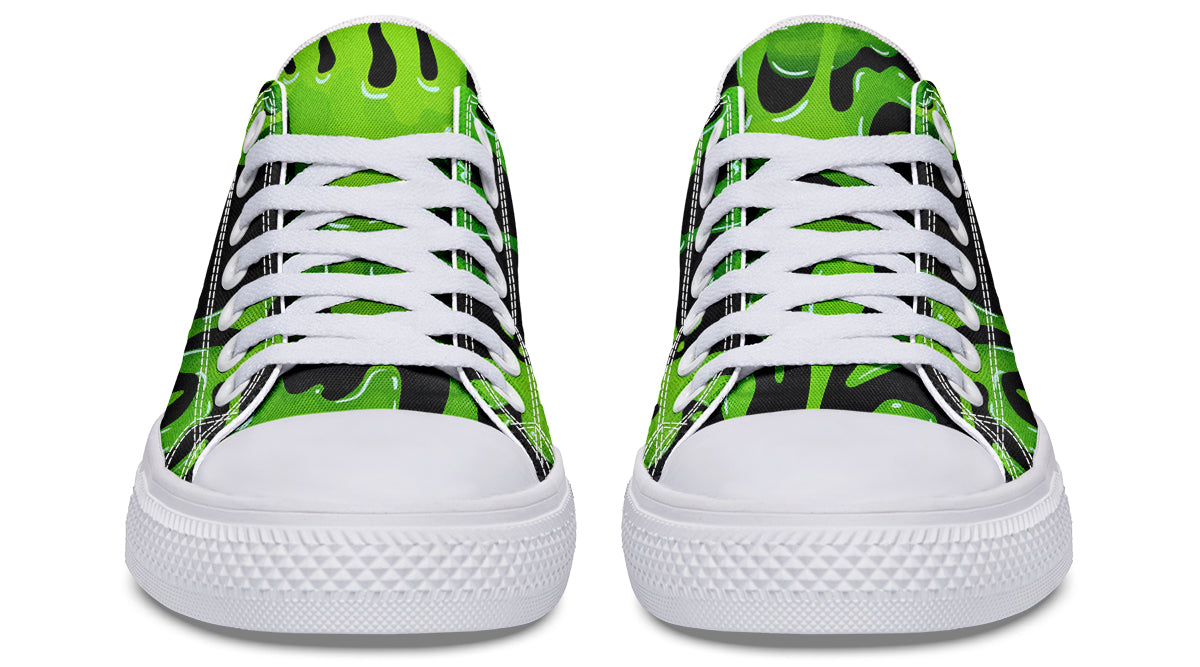 Green SLime Low Tops ( Black or White Sole )